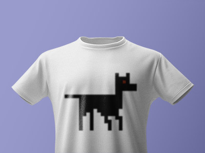 lazy greyhound logo on teeshirt